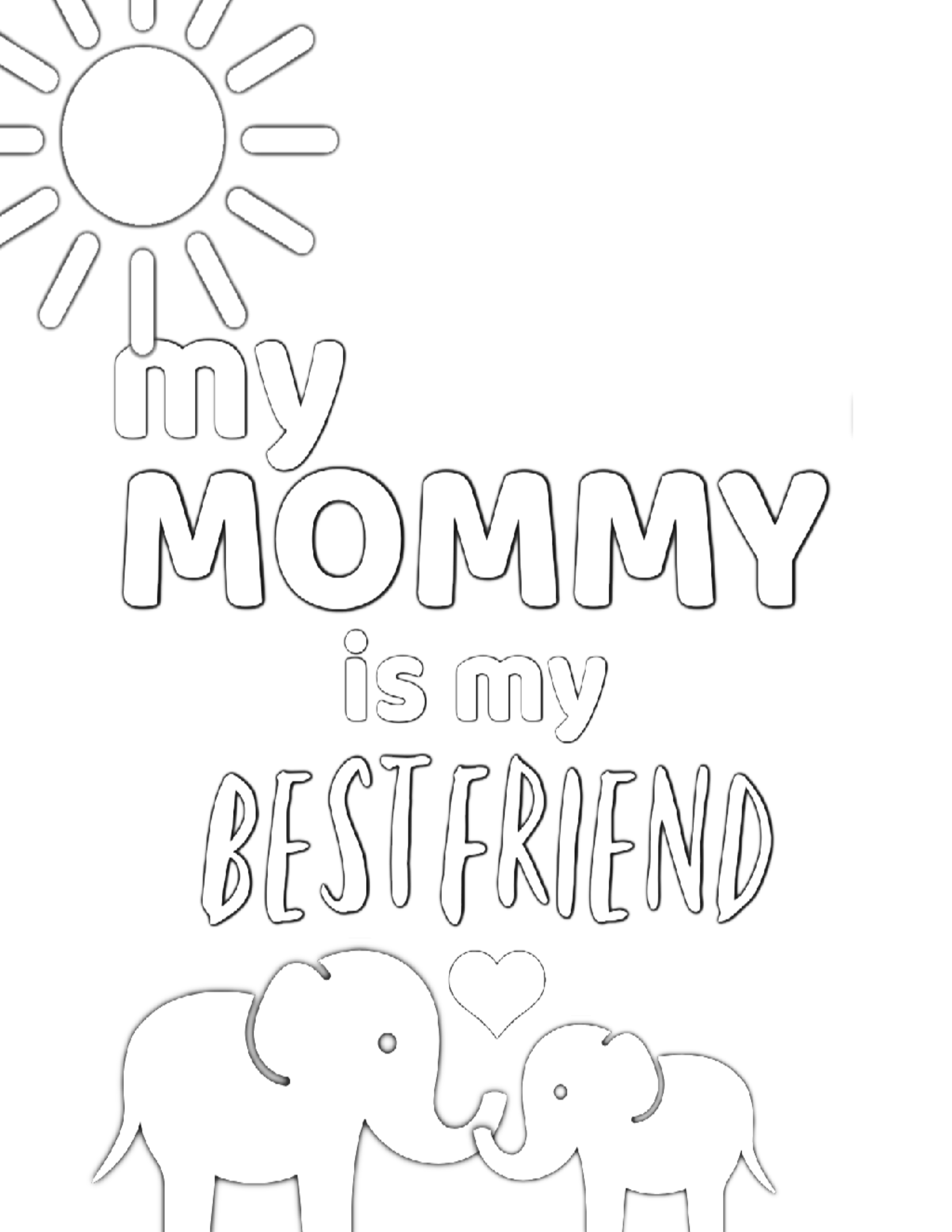 coloring pages for mom