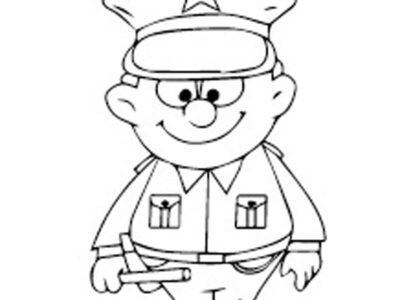 police coloring pages to print