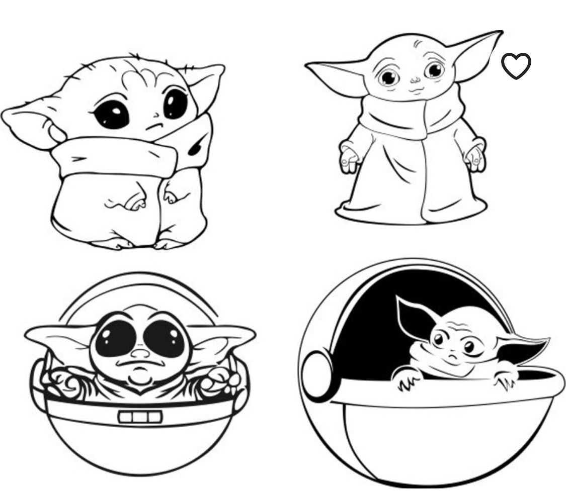 printable yoda coloring pages