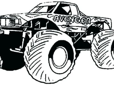 big monster truck coloring pages