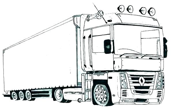 big truck coloring pages 1