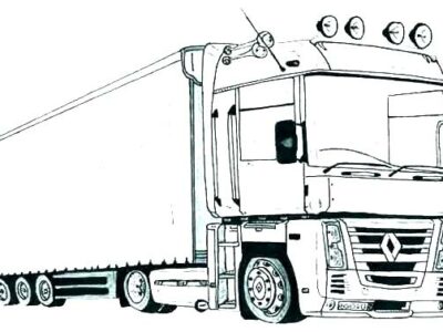 big truck coloring pages