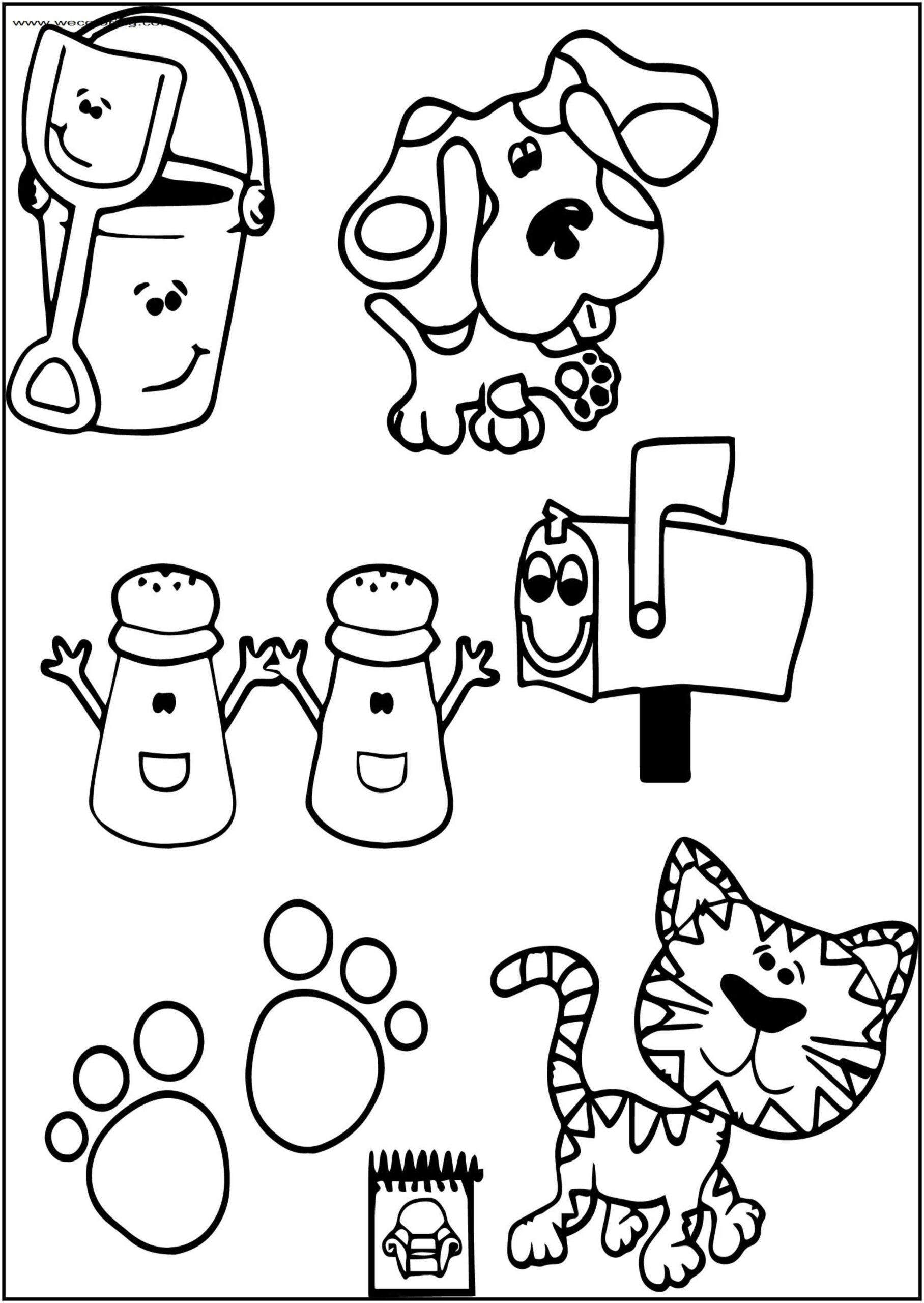 blues clues coloring pages