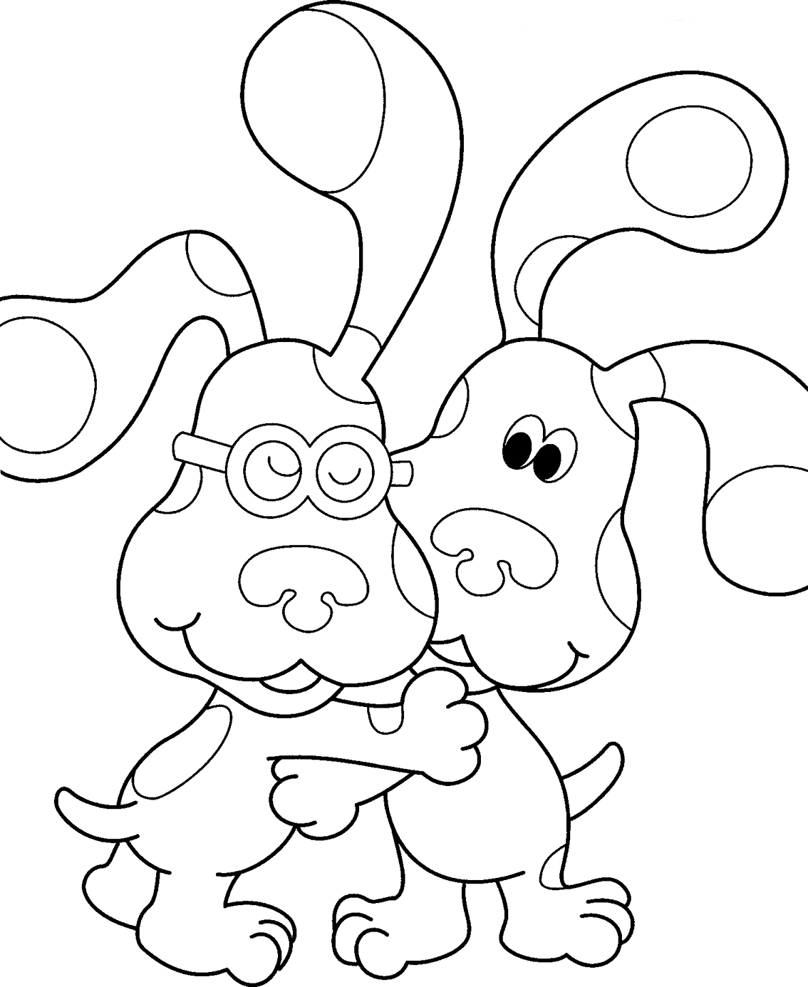 printable blues clues coloring pages