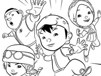 boboiboy coloring page for kids