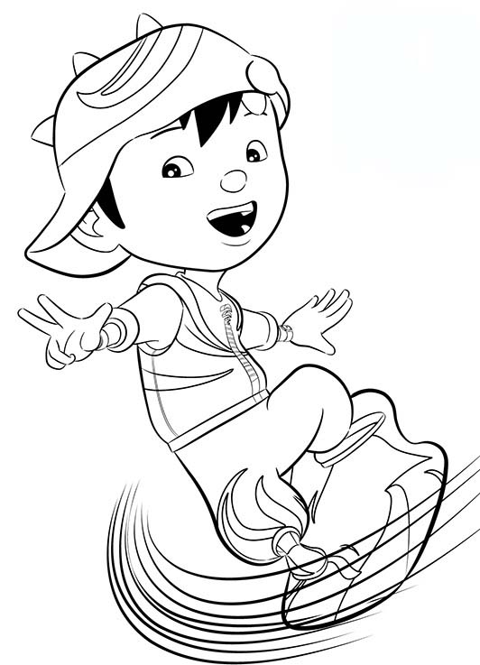 BoBoiBoy Lightning Coloring Pages for Kids  Download BoBoiBoy Lightning  printable coloring pages  ColoringPages101com