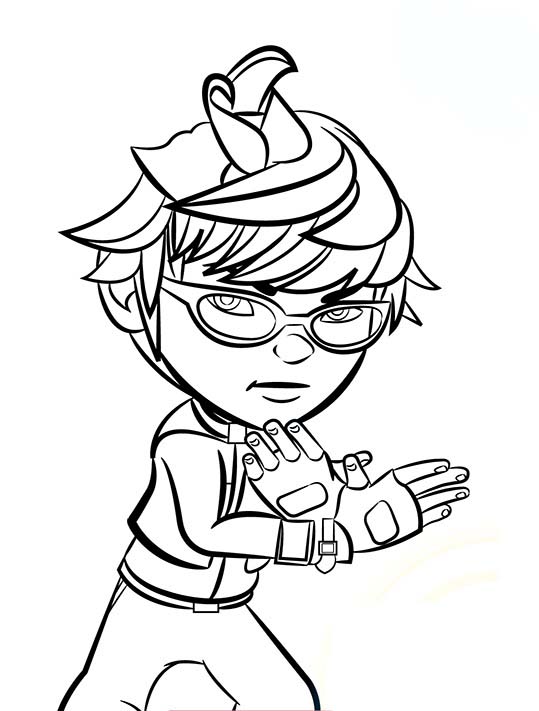 boboiboy coloring page to print