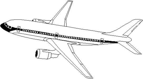 boeing airplane coloring pages