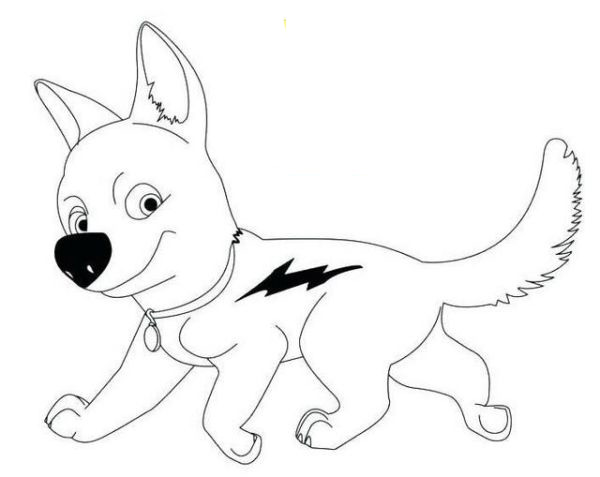 bolt Disney coloring pages printable
