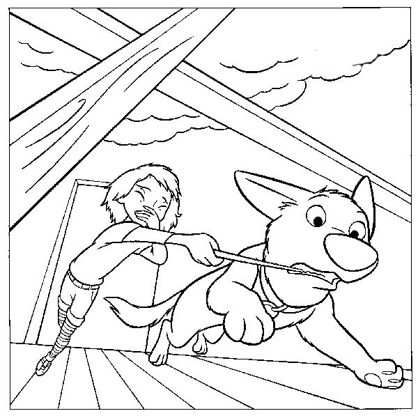 Free Bolt Movie Coloring Pages Printable - Coloringfolder.com