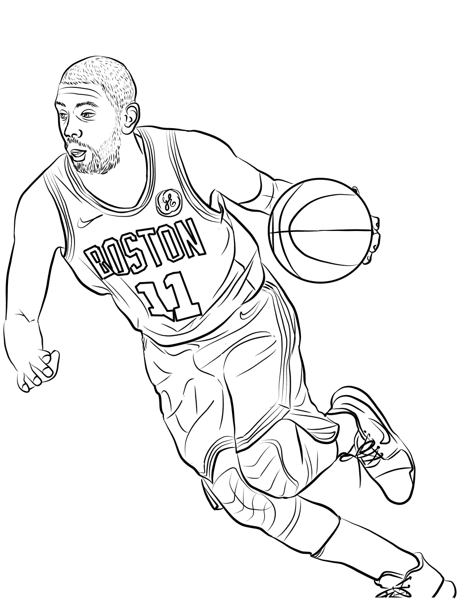 boston celtics player coloring pages
