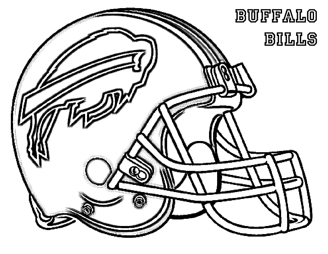 buffalo bills helmet coloring pages