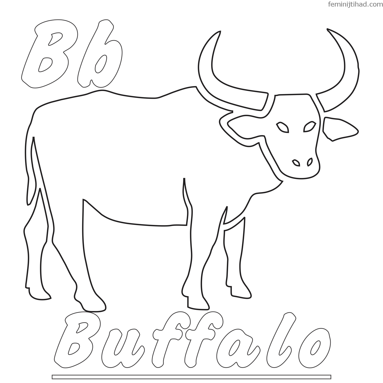 buffalo coloring pages free