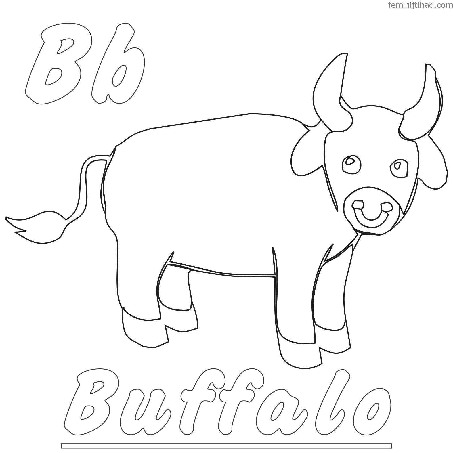 buffalo coloring pages printable