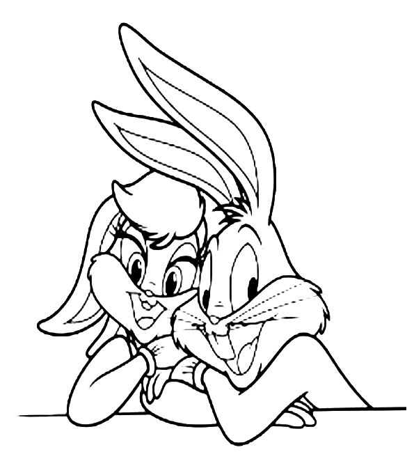 bugs and bunny coloring pages