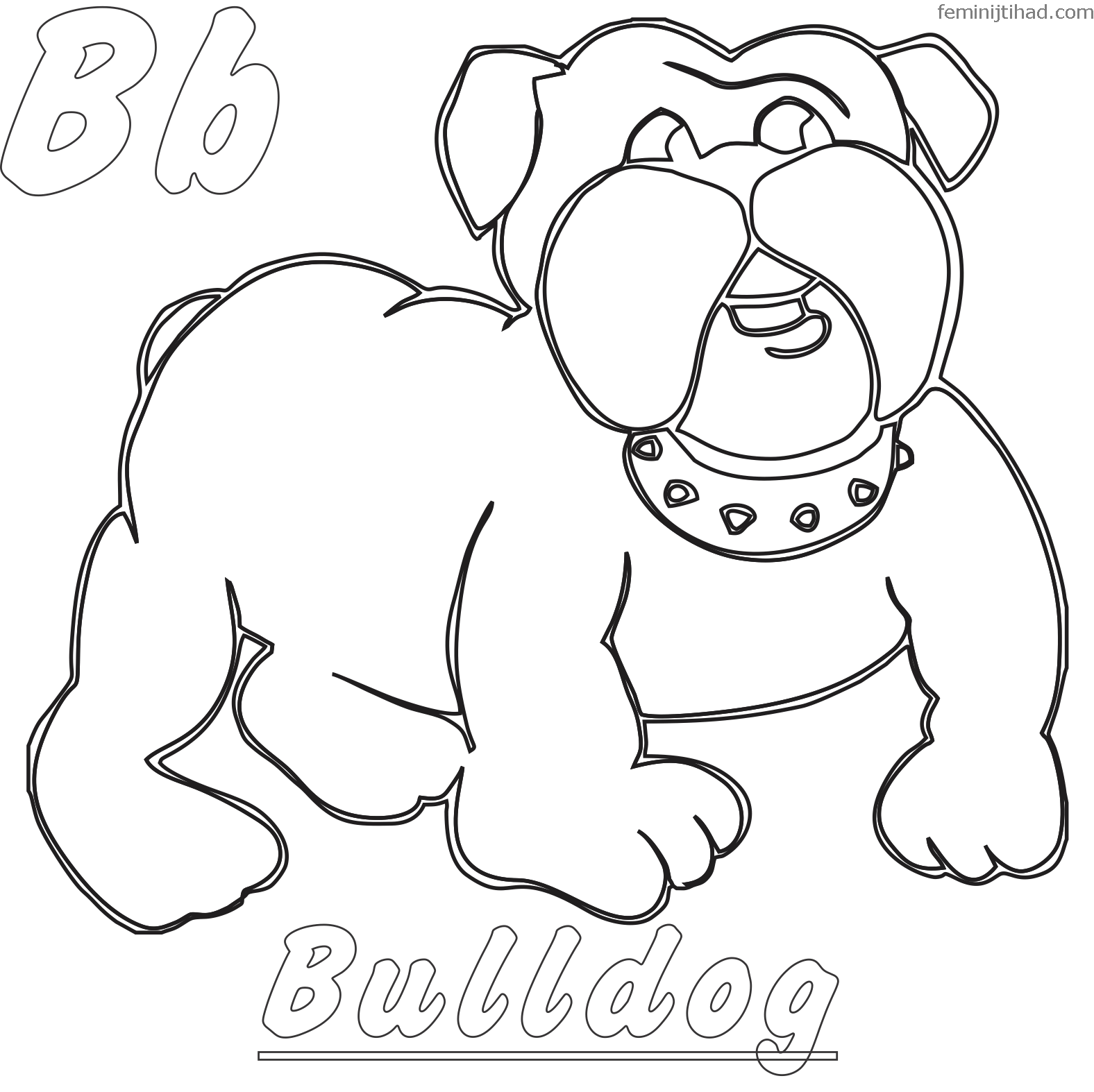 bulldog coloring pages printable
