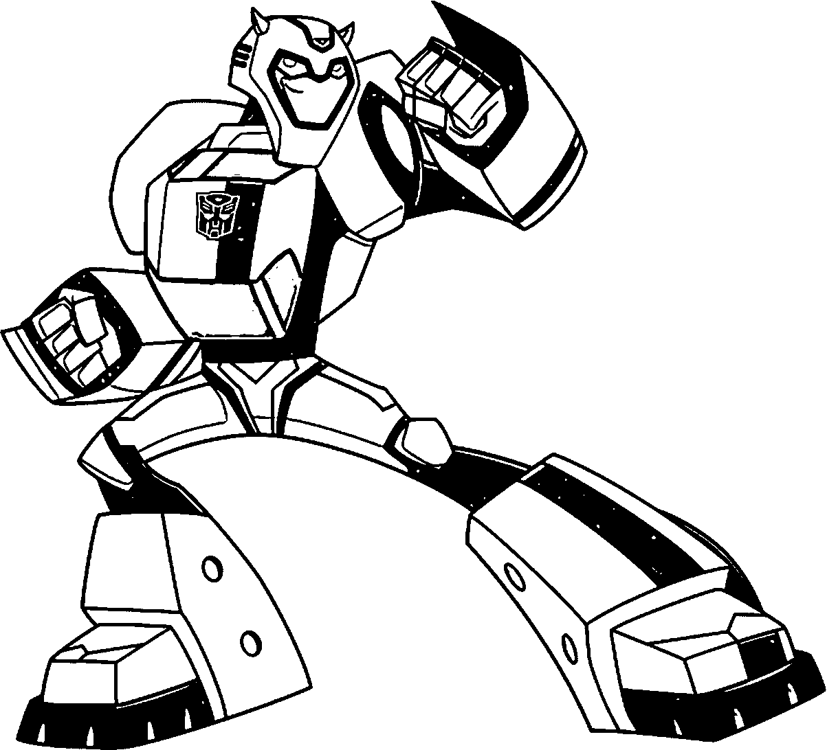 transformers bumblebee coloring page