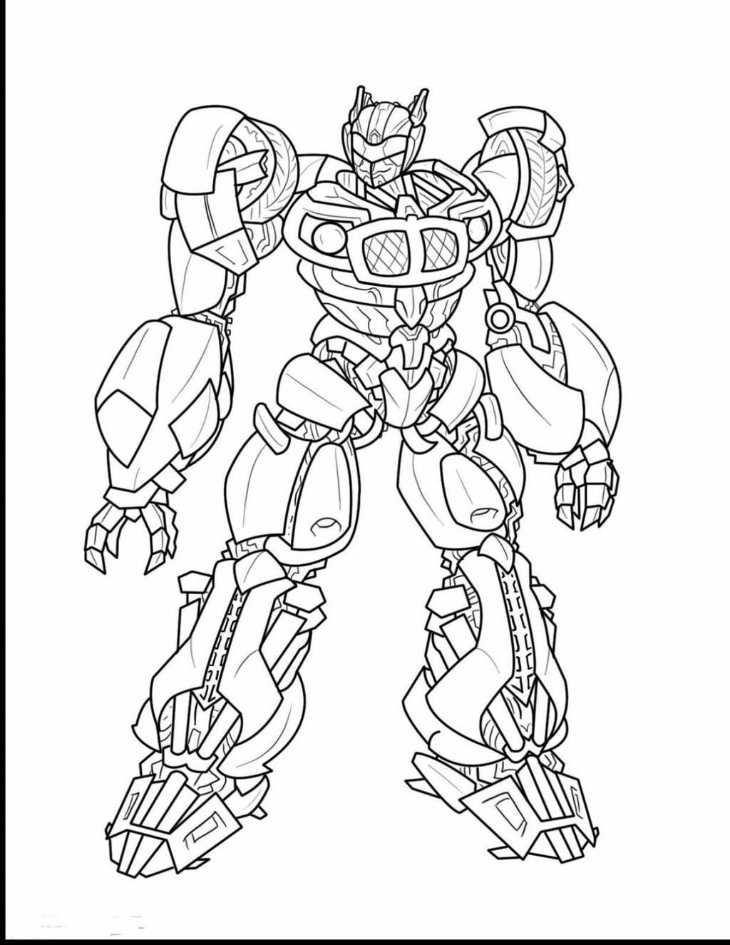 Bumblebee Transformer Coloring Pages Pdf Free Coloringfolder Com