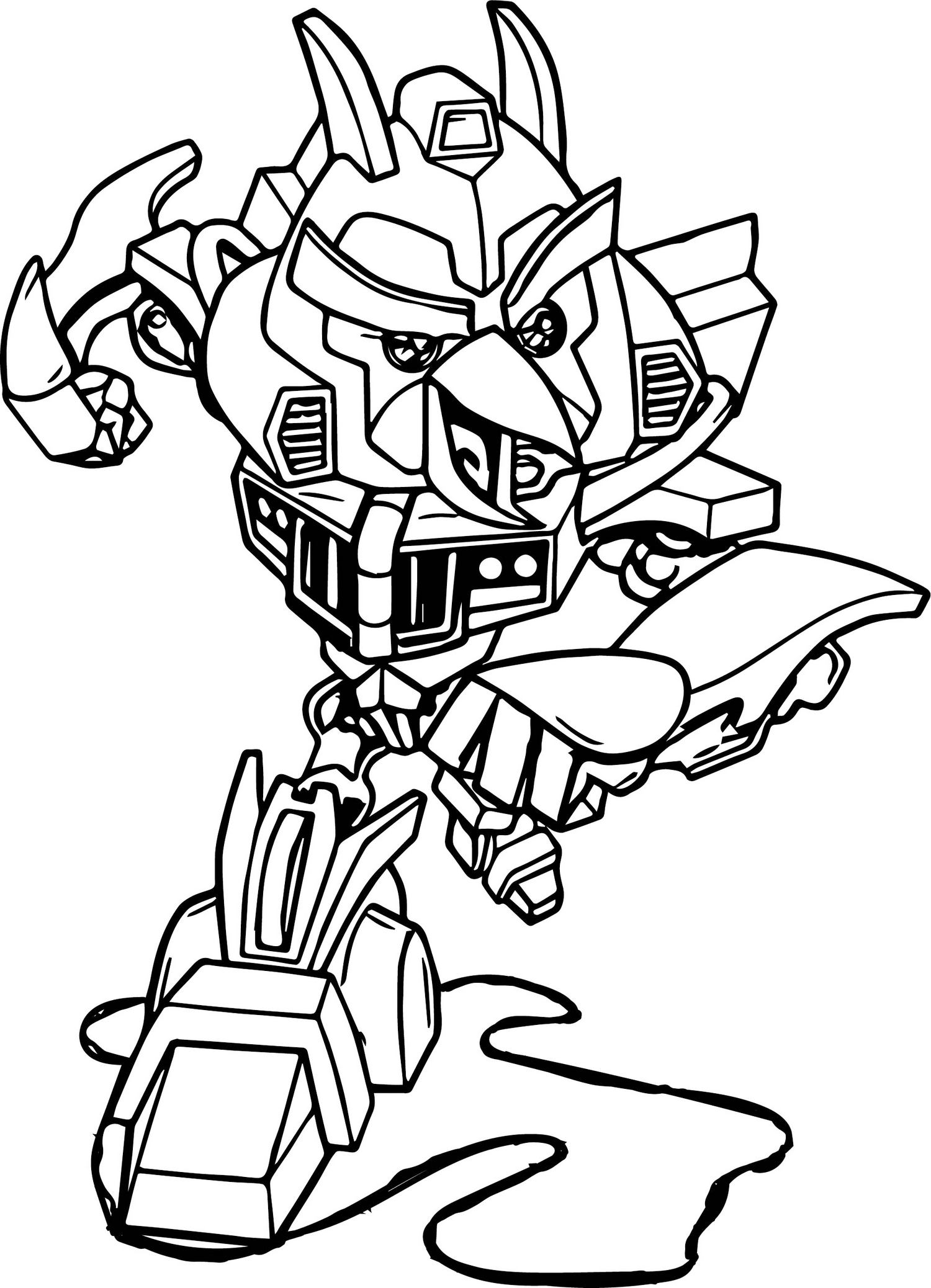 transformers 4 coloring pages bumblebee