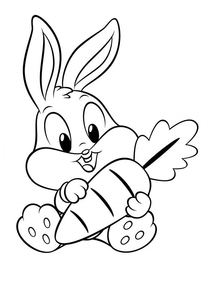 bunny coloring pages printable