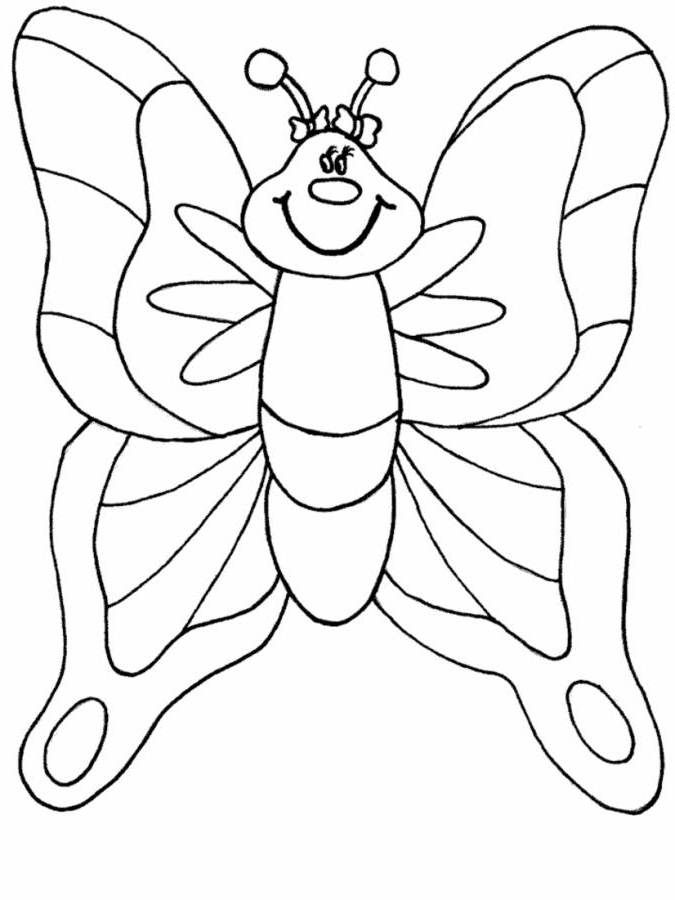 butterfly coloring pages for preschool