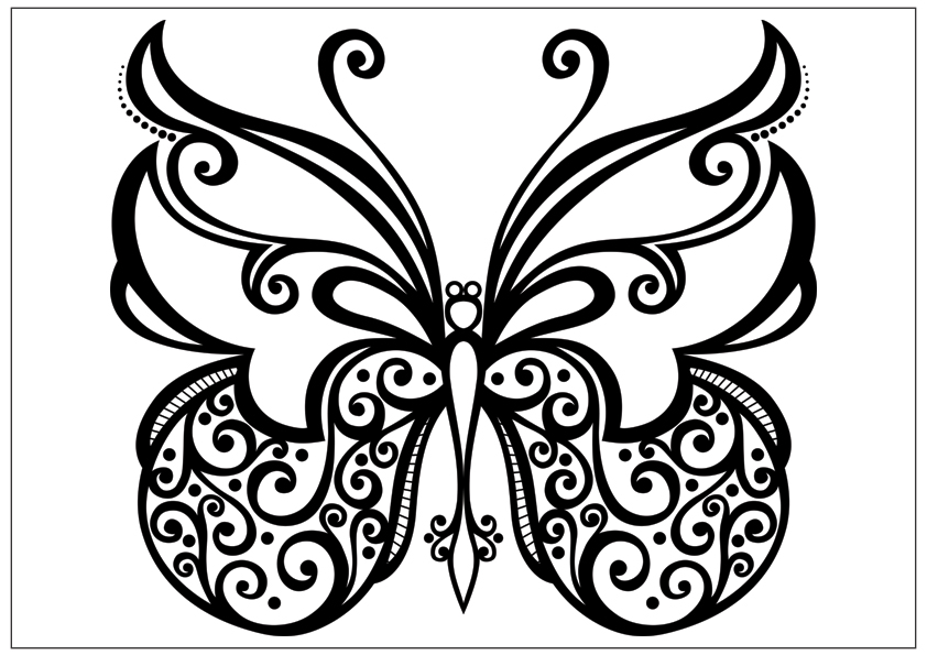 butterfly coloring pages printable