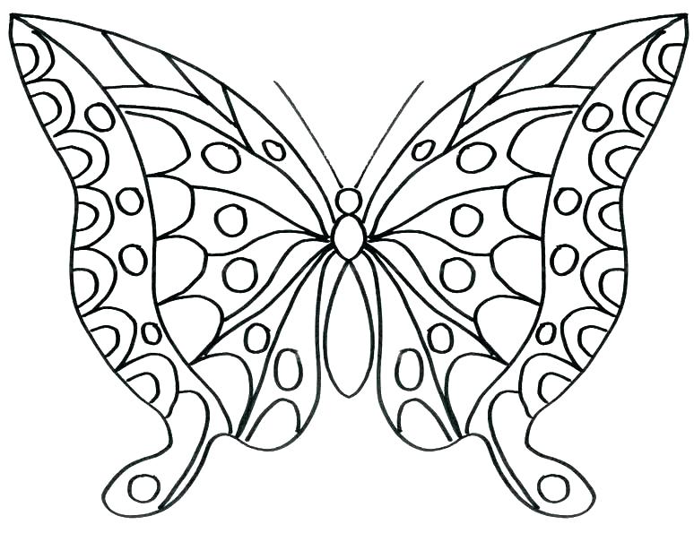 butterfly pictures coloring pages