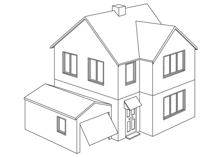candy house coloring pages