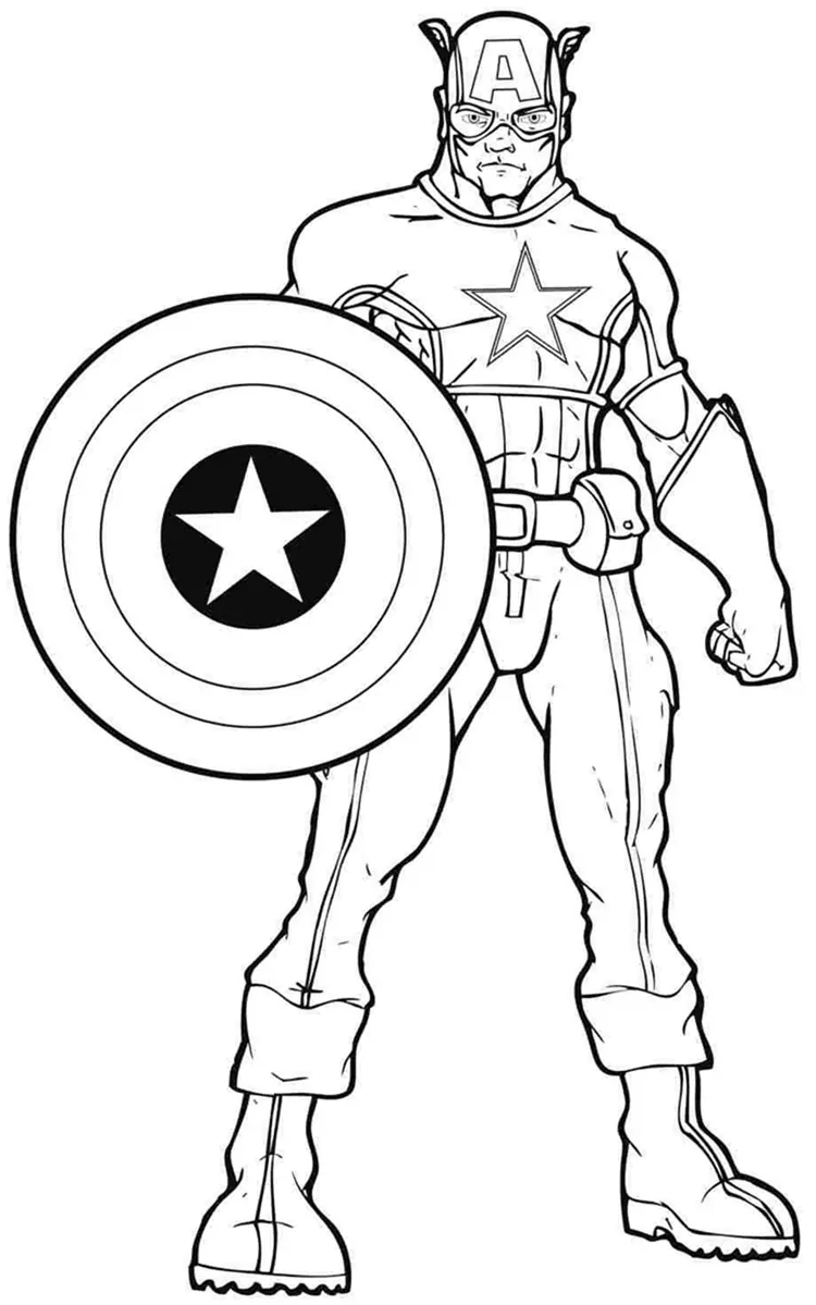 captain america coloring pages endgame