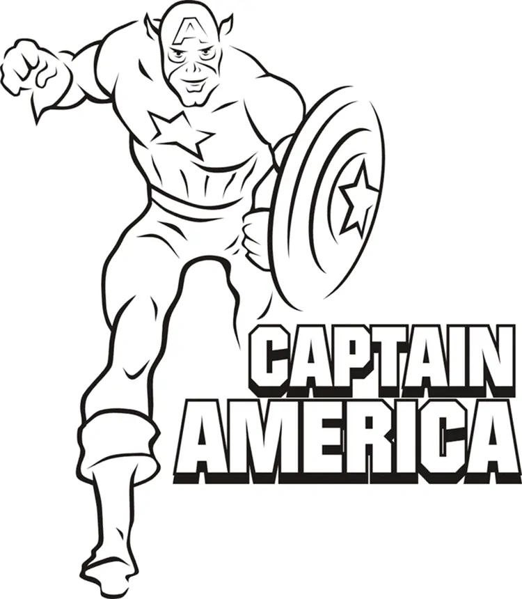 captain america coloring pages for kids