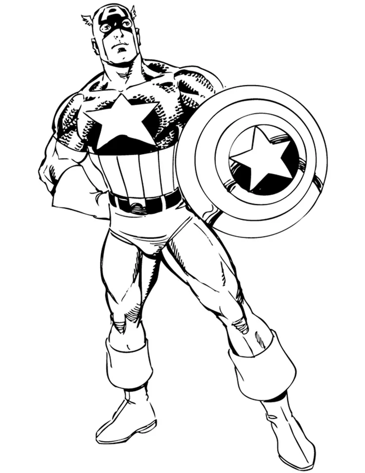 captain america infinity war coloring pages