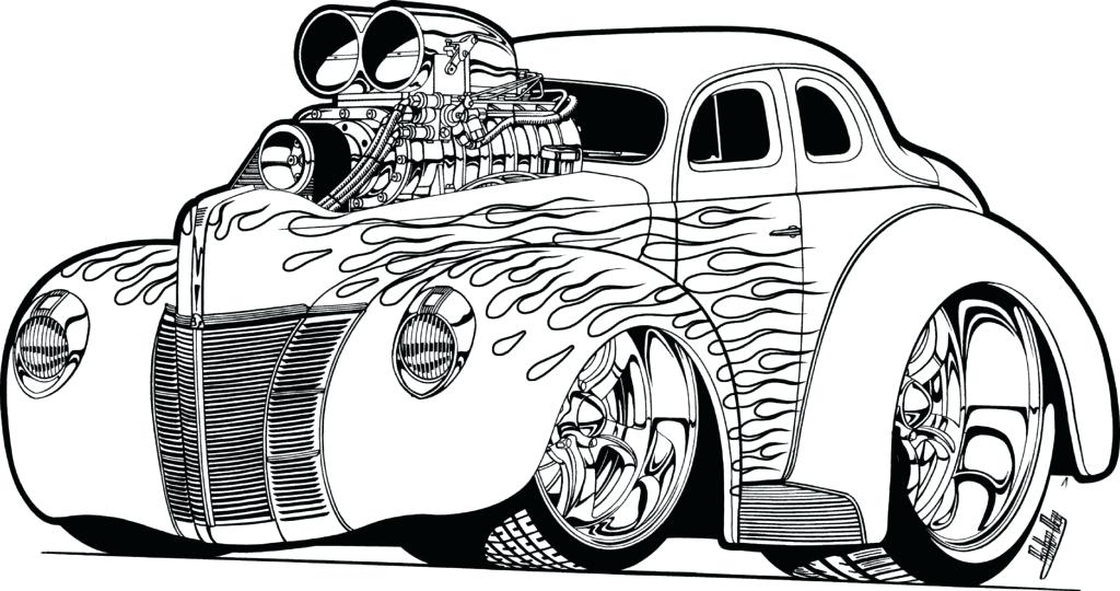 Car Coloring Pages Pdf Ideas For Kid And Teenager - Coloringfolder.Com