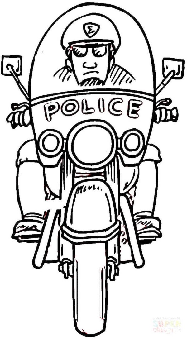 car police coloring pages