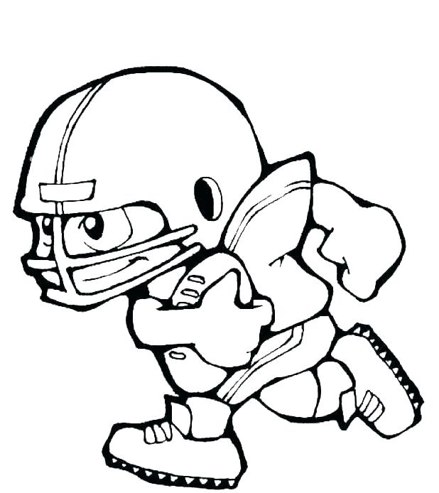 cartoon football coloring pages