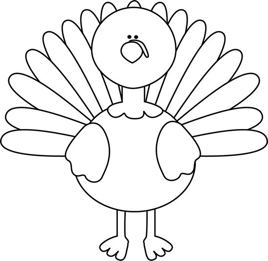 cartoon turkey coloring pages