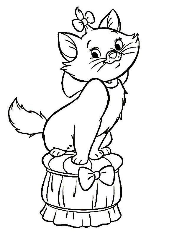 cat coloring pages for toddlers