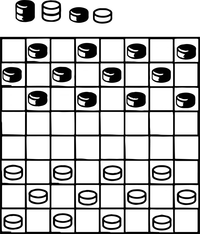 checkers coloring pages