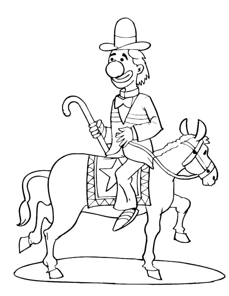 Cheerful Circus Coloring Pages Pdf To Print - Coloringfolder.com