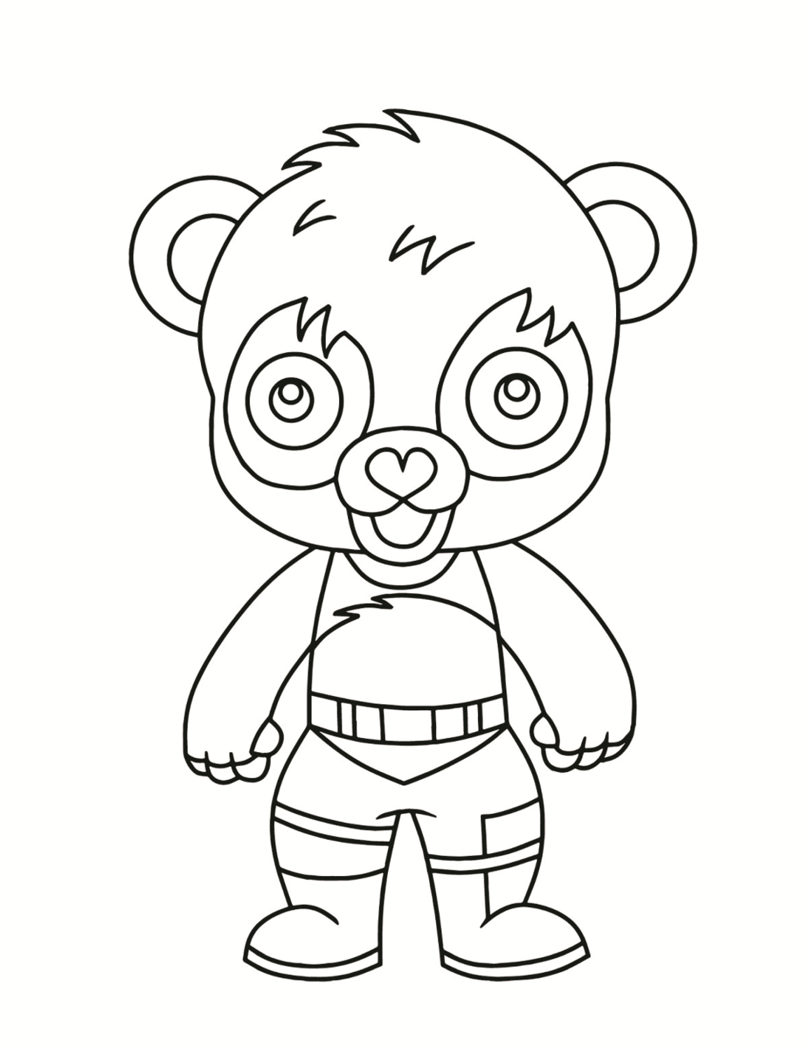 chibi animals coloring pages