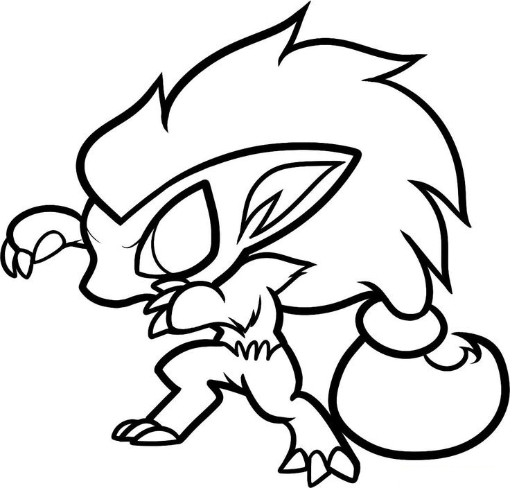 chibi zoroark coloring pages