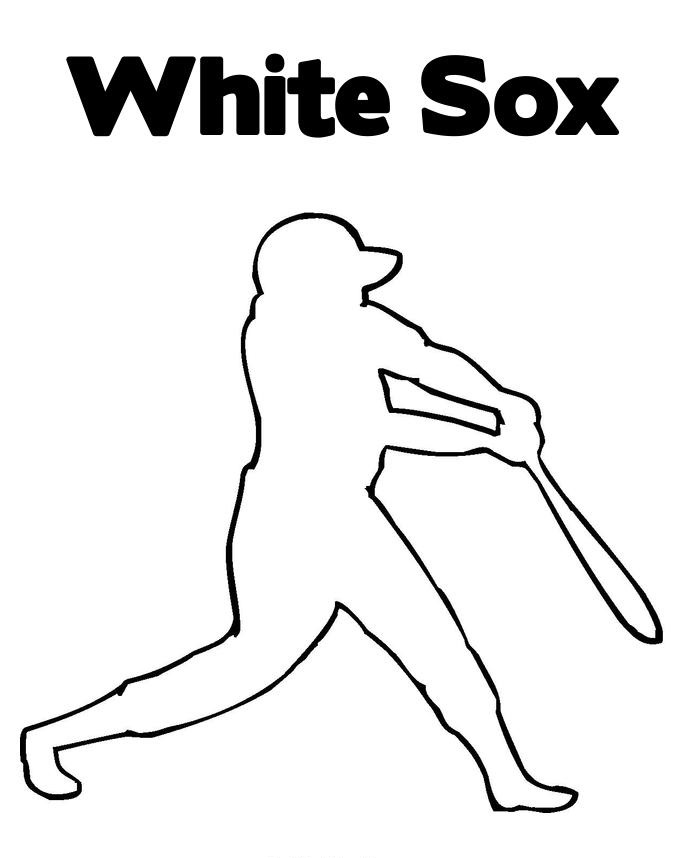 chicago white sox coloring pages printable
