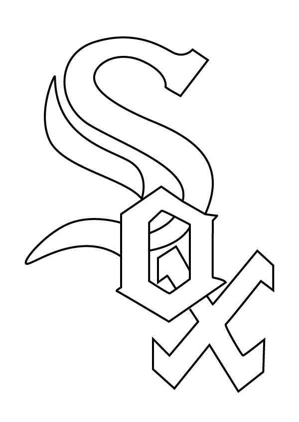 chicago white sox coloring pages