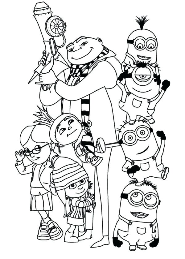 christmas minion coloring pages