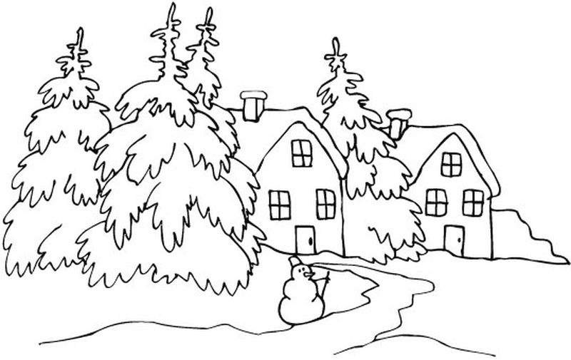 christmas tree coloring pages with presents