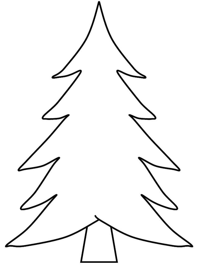 christmas tree coloring pages