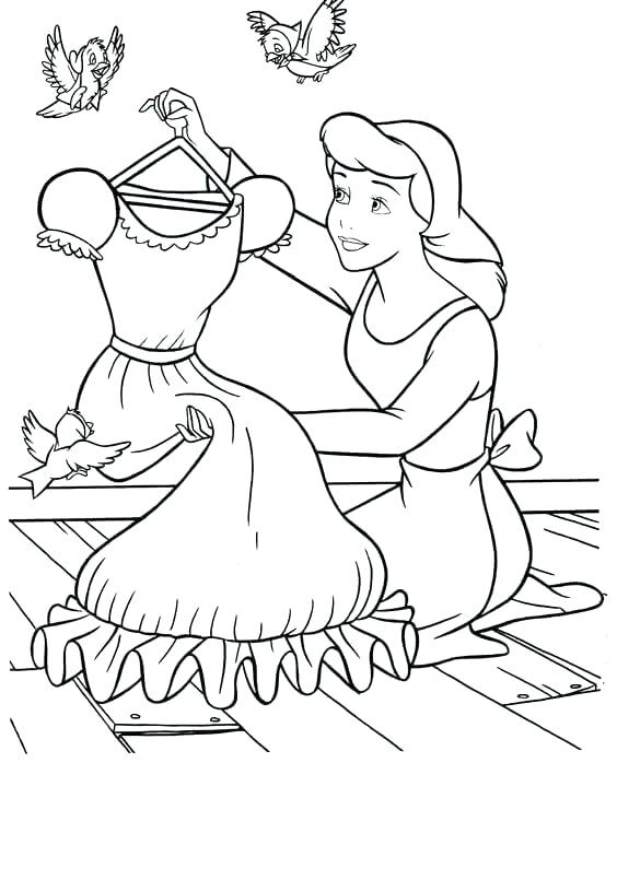 cinderella carriage coloring pages