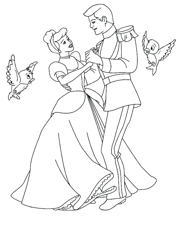 cinderella coloring pages pdf