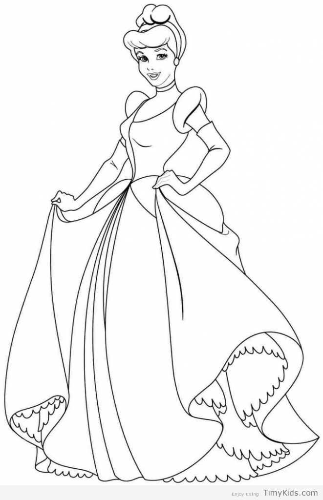cinderella coloring pages to print