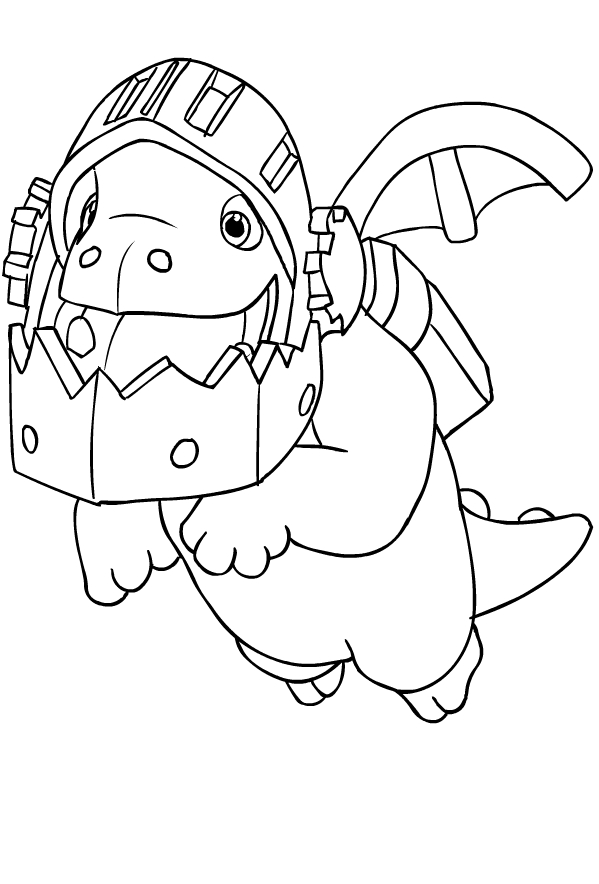 clash royale inferno dragon coloring pages