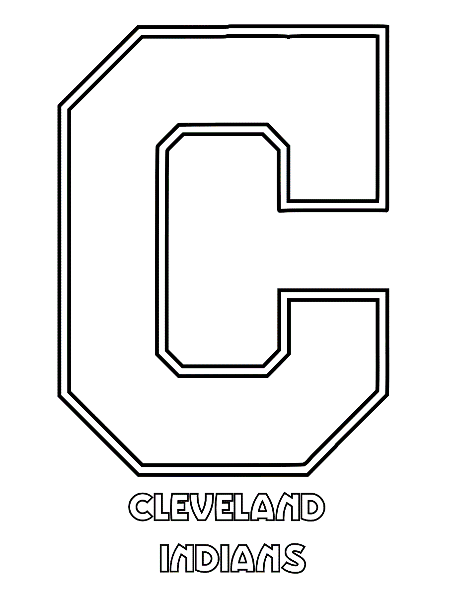 cleveland indians coloring pages